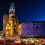 Weihnachtsmarkt an der Gedächtniskirche in Berlin, Deutschland