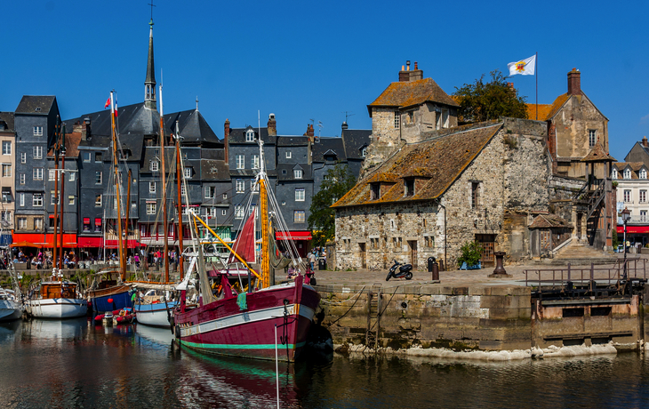 Le Vieux Bassin in Honfleur, Frankreich